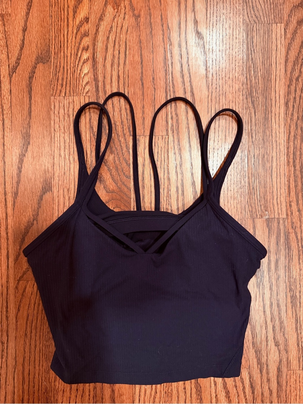 lululemon athletica Black Strappy Crop Bralette